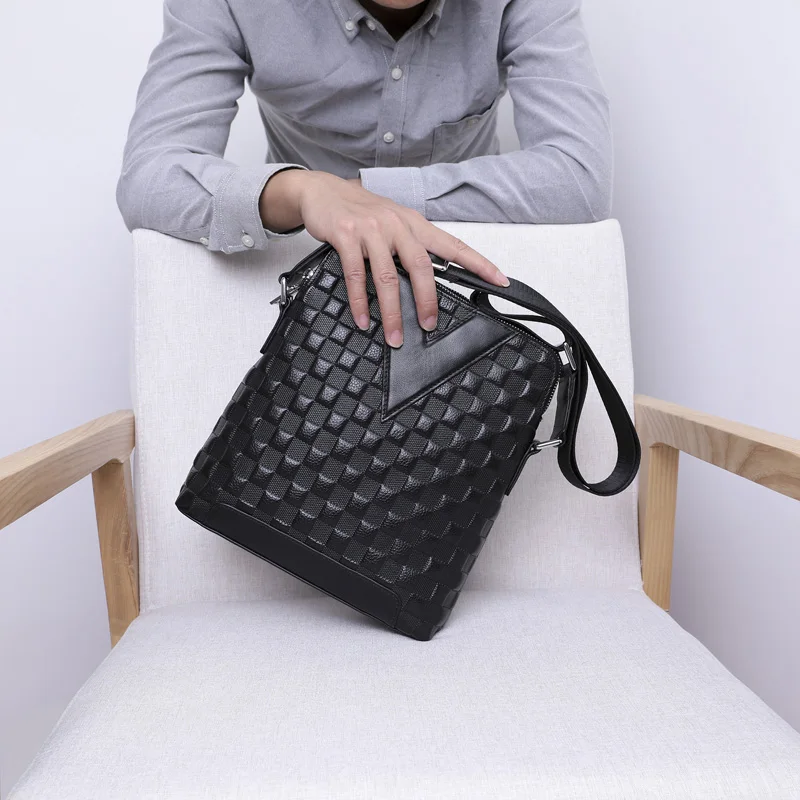 

BAQI Brand Men Handbags Genuine Leather Cowhide High Quality Men Shoulder Bag Crossbody Messenger Bag 2019 Fashion Business Bag