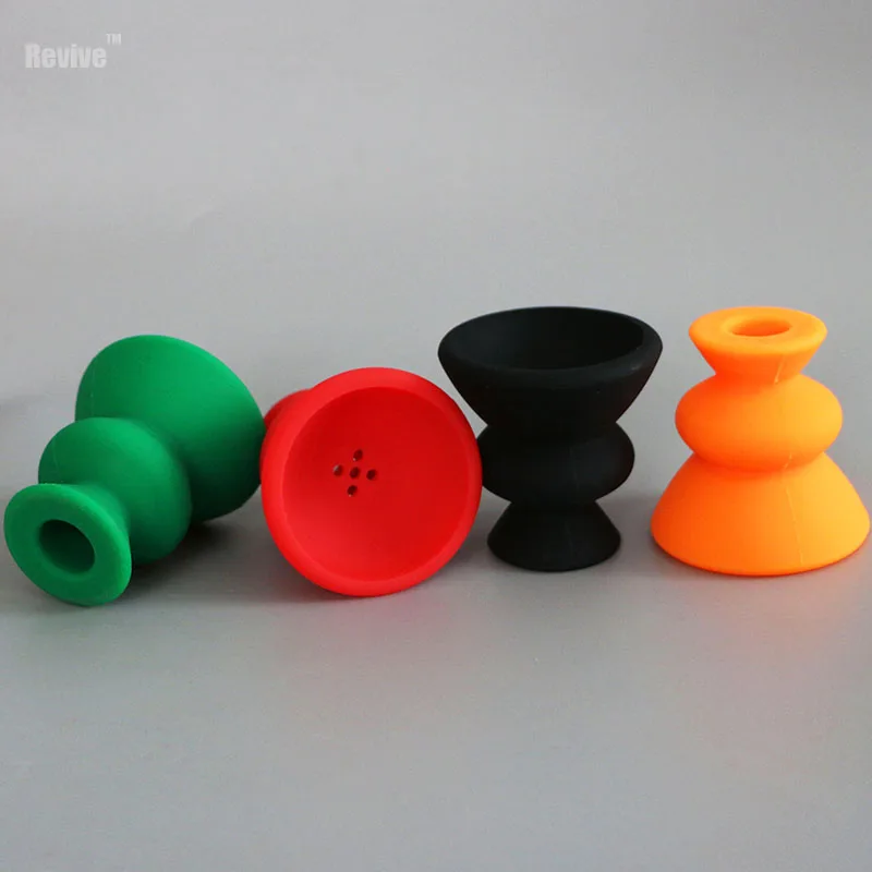 

Revive silicone narguile hookah bowl shisha tobacco holder nargile heat keeper chicha head water pipe accessories 4 color option