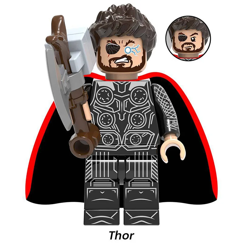 Legoing Captain Marvel Avengers Endgame Thanos Spiderman Antman Thor Iron Man War Machine Building Blocks Bricks Toys Legoing