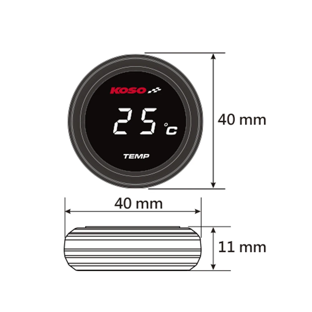 SMOK Универсальный мотоциклетный термометр инструменты Температура воды температура цифровой дисплей Калибр метр для KOSO Xmax 300 250 125