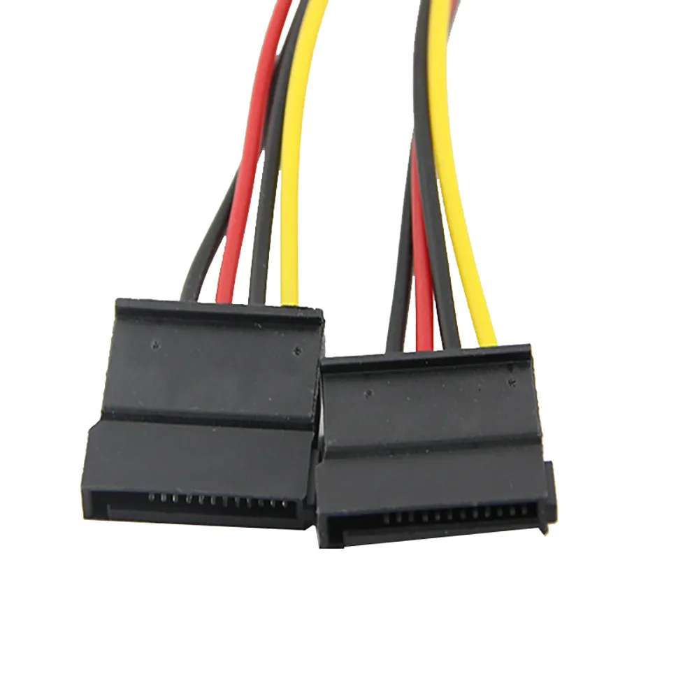 Компьютерный кабель 4Pin IDE Molex до 2 Последовательный силовой сплиттер Male to emale ATA SATA Y жесткий диск Кабель питания Futural Digital