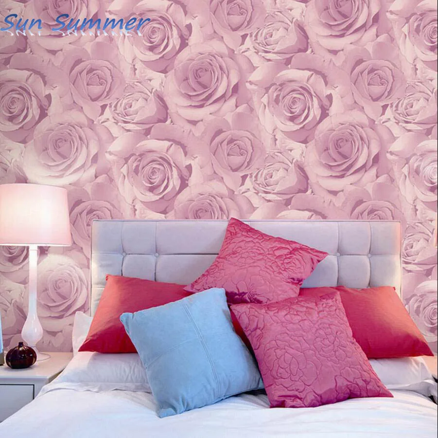 Online Buy Grosir Romantis Mawar Wallpaper From China Romantis