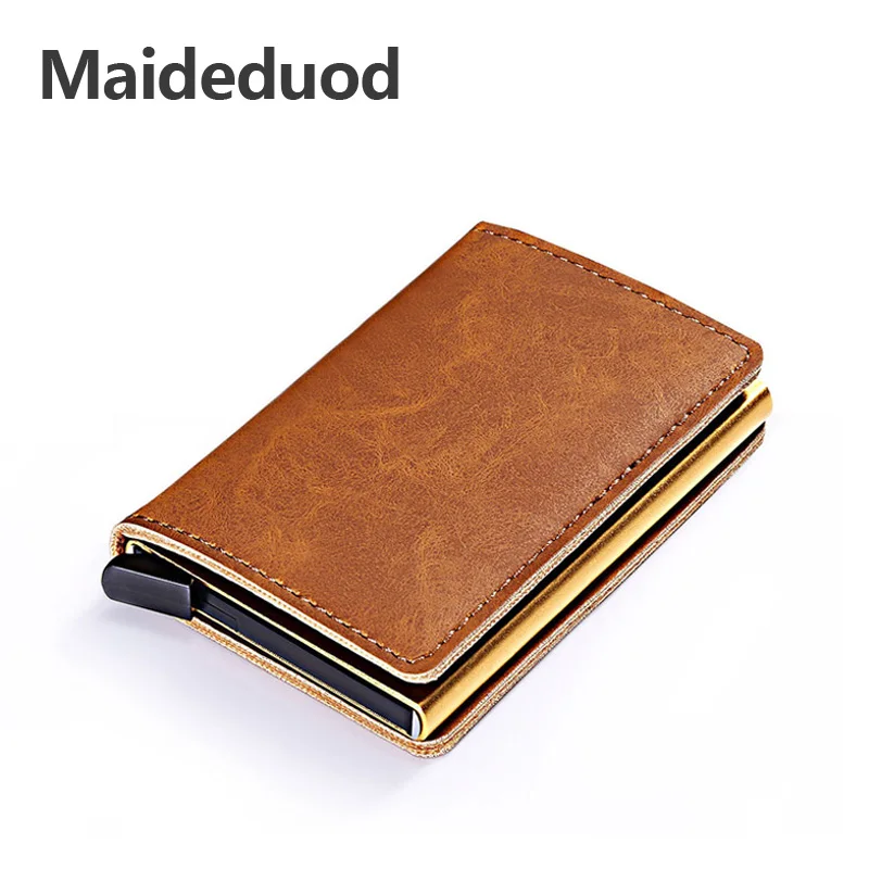 Кошелек Maideduod из искусственной кожи винтажный с металлическим держателем для