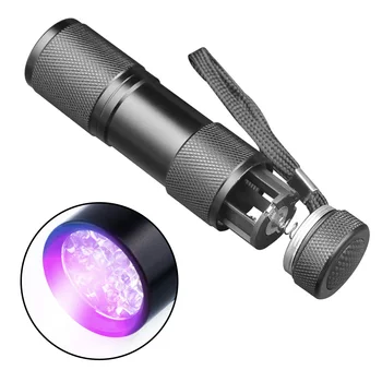 

New UV Flashlight Black Light 12 LED Ultraviolet Blacklight Pet Urine Detector for Dog Cat Urine Dry Stains Bed Bug