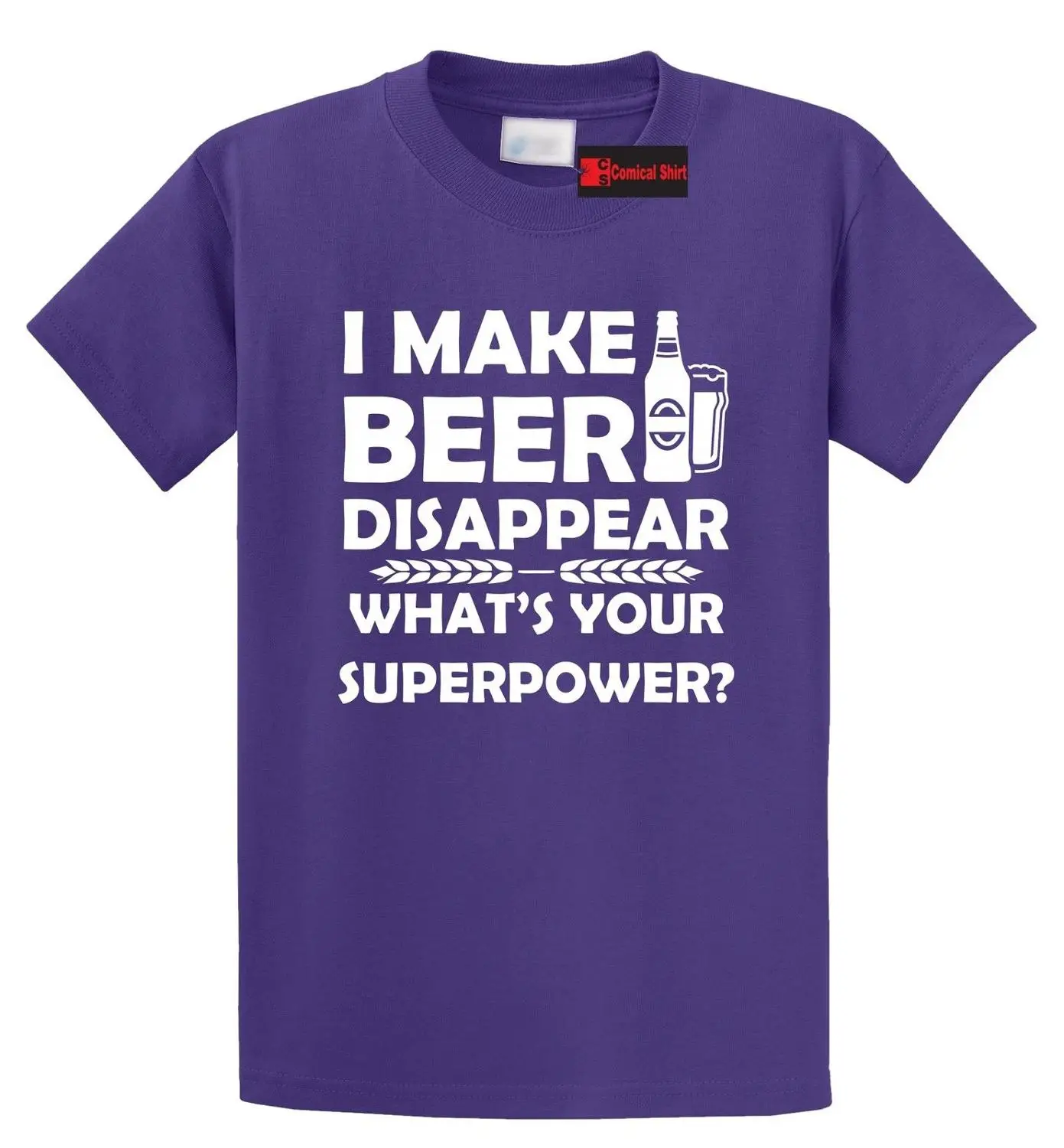 I Make Beer Disappear T-Shirt Funny Drinking Superpower Booze Mens Tee Shirt