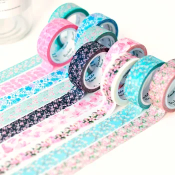 

1pc Romantic Sakura Paper Tape DIY Decorative Scrapbooking Masking Tape Adhesive Label Sticker Tape Stationery
