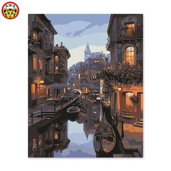 

painting by numbers art paint by number DIY decoration drawing room bedroom sofa background hanging picture hundred flower fragr