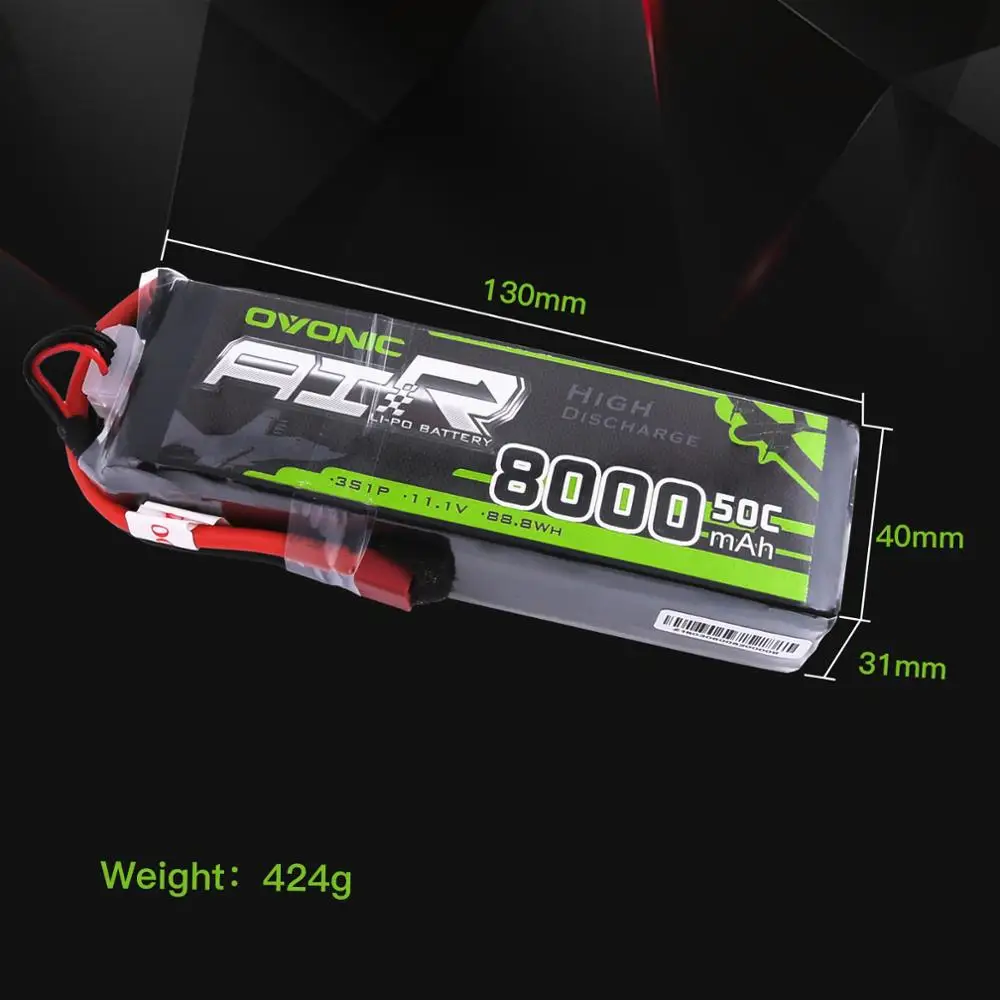 Ovonic 8000mAh 11,1 V Lipo 3S 50C 100C Lipo аккумулятор T XT60 разъем для большой размер RC автомобиль Heli грузовик квадроцикл лодка самолет