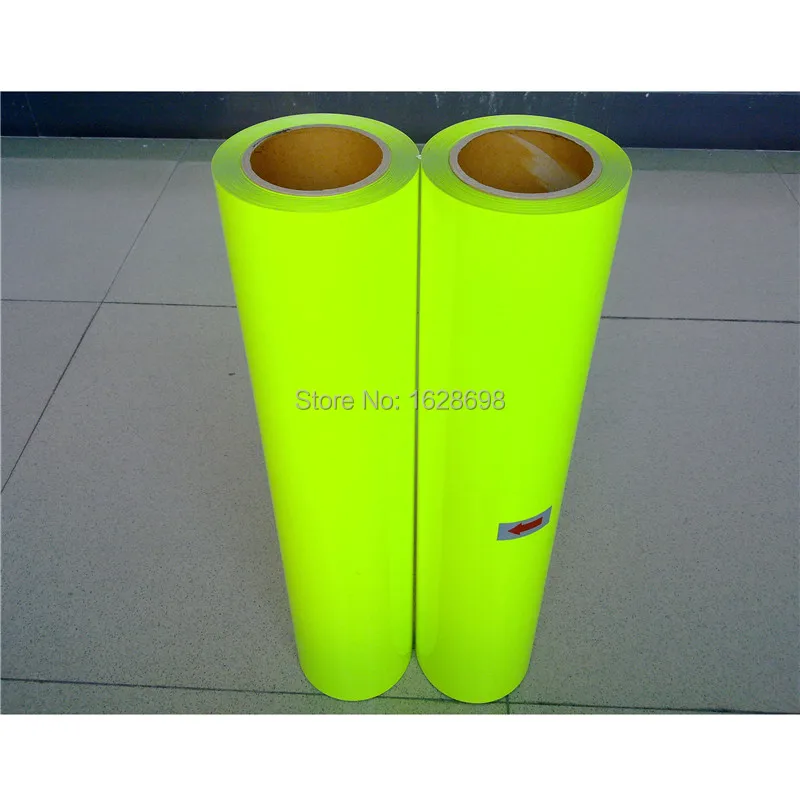 

CDU-28 Neon Yellow color PU heat transfer vinyl transfer film for clothing printing