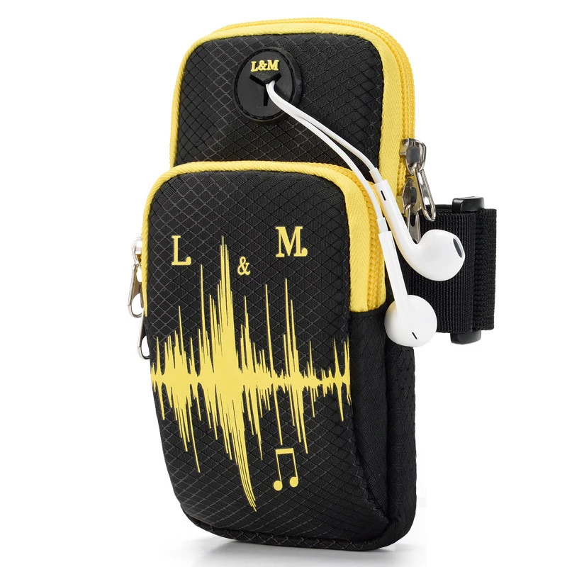 Hot Sale Sports Running Bag Pouch Smartphone Keys Pack with Headset