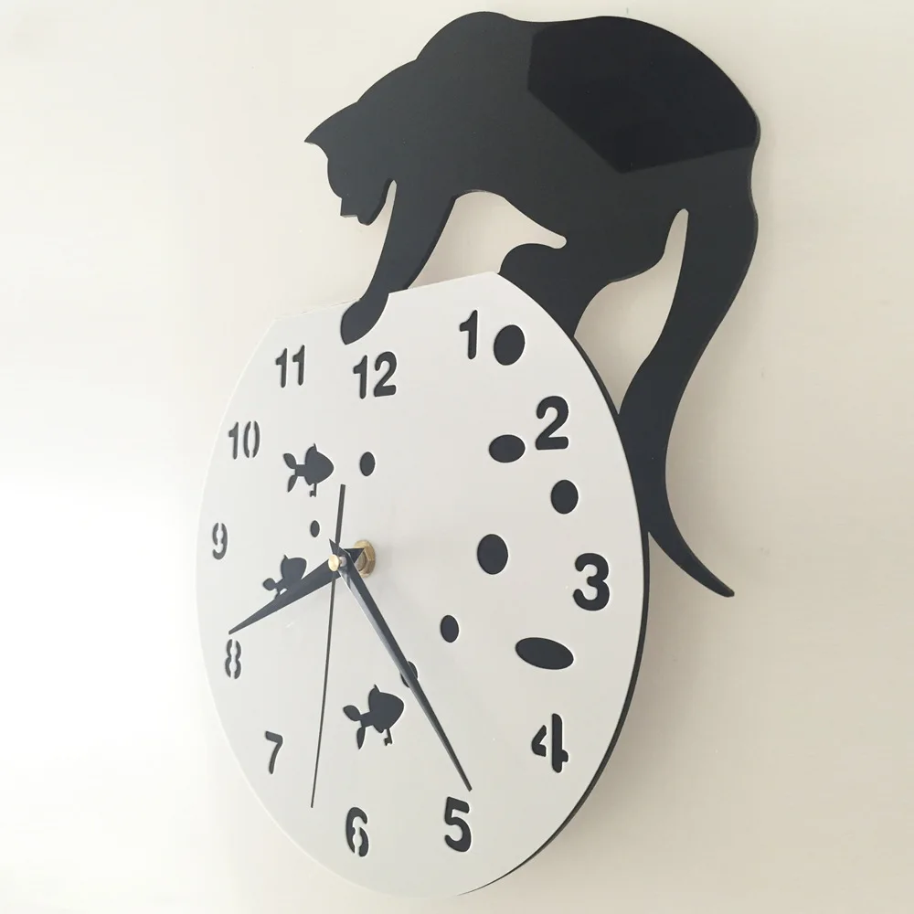 Popular Cat Wall ClocksBuy Cheap Cat Wall Clocks lots from China Cat Wall Clocks suppliers on