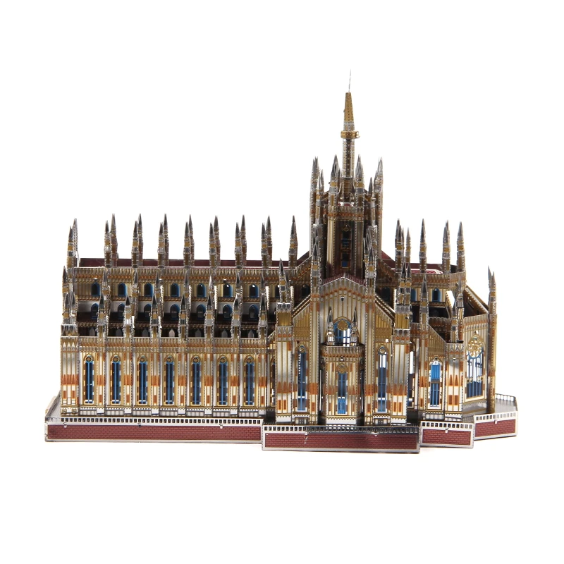 MMZ модель Microworld 3D металлическая головоломка Миланский собор Duomo di Milano Сборная модель наборы DIY 3D лазерная резка головоломки игрушки подарок для взрослых