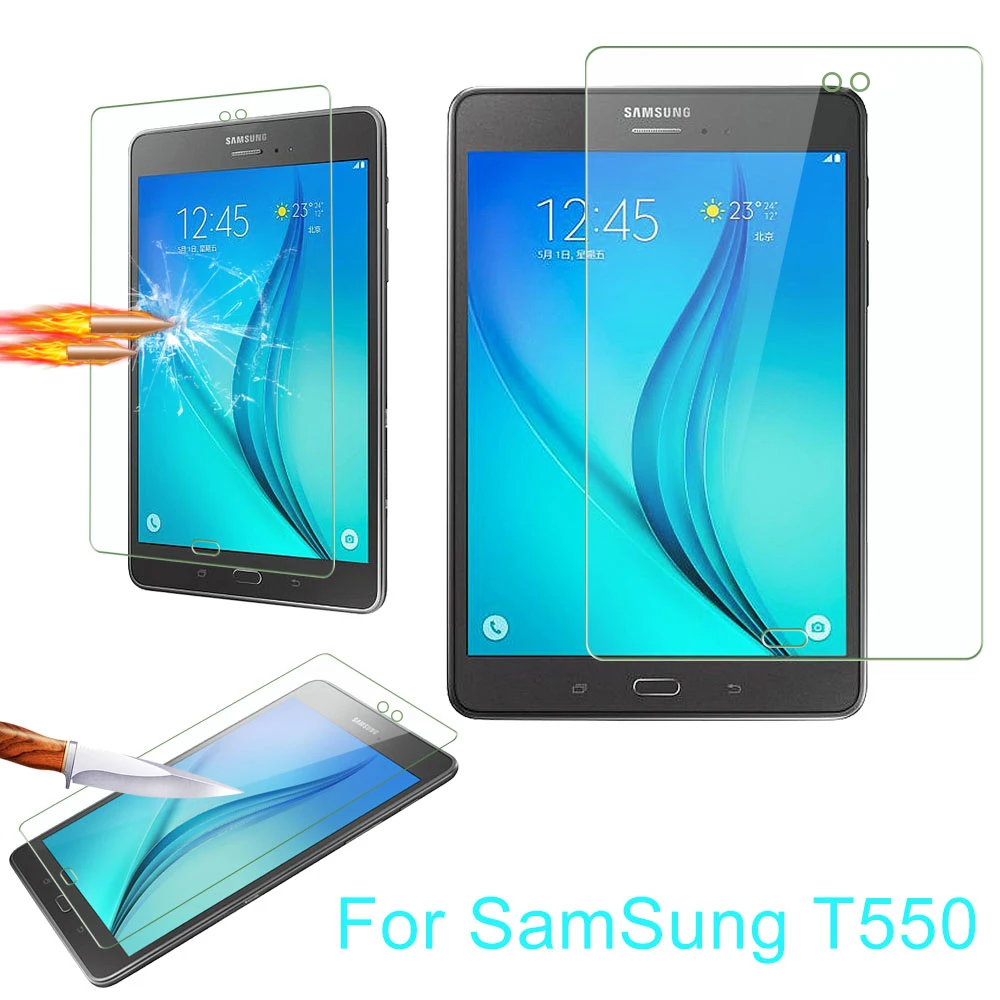 9H 2.5D взрывозащищенное Закаленное стекло для samsung Galaxy Tab A T550 T551 T555 9," прозрачная защитная пленка для экрана