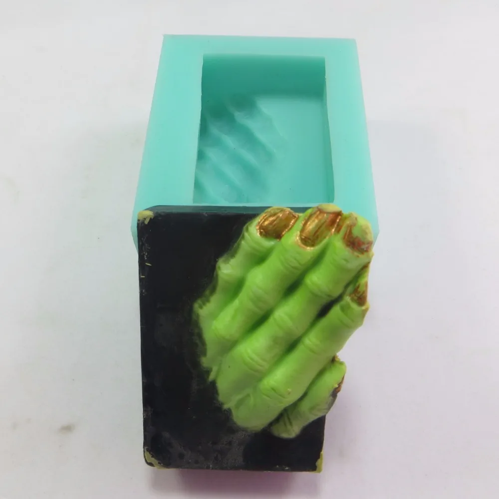 

Silica gel Witch hand soap silicone molds Creepy witch hand soaps mould handmade soap making for Halloween decoration