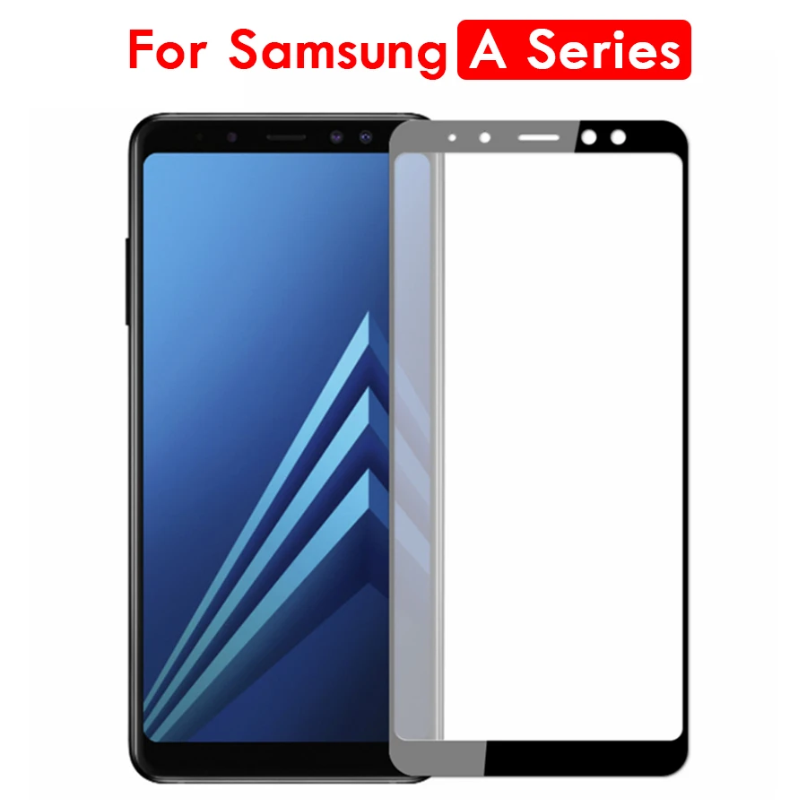 Стекло для Samsung A8 2018 защитное стекло на Sumsung A6 Puls A5 A3 2017 2016 закаленное 8a 6a 5a полное