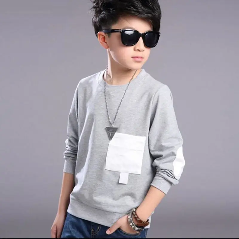 2017 Fashion Teenage Autumn Spring T Shirt Boy Kids Child Boys T Shirts