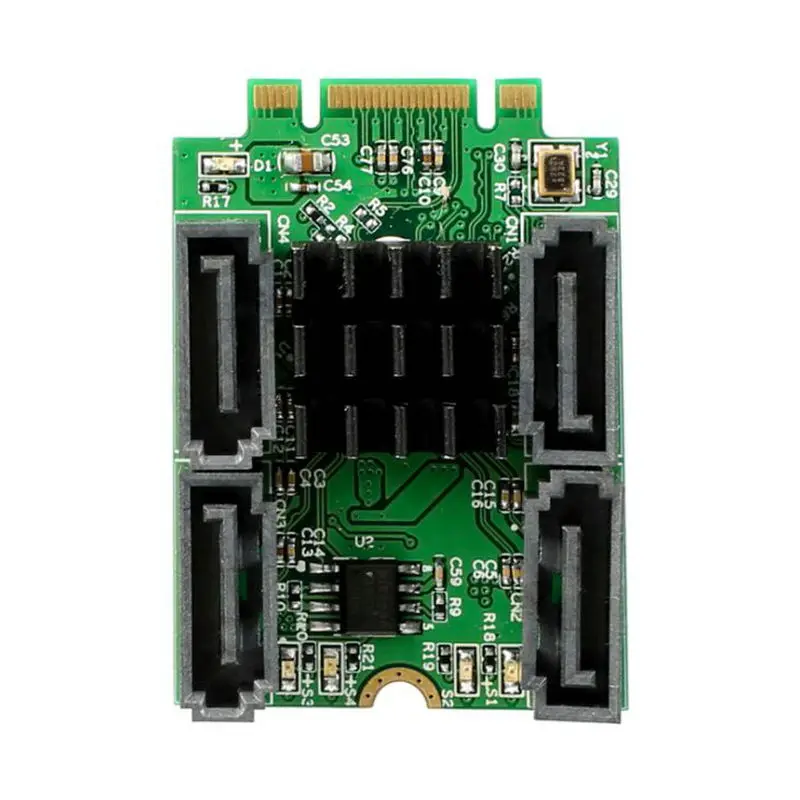 Pcie m2 pci express M.2 B + M Разъем для ключа к 4 портам SATA 6G e адаптер Marvel 88SE9235 chipest| |