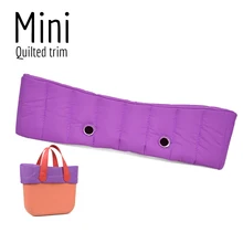 Neue Mini Obag gesteppte trim Dekoration für Obag Mini Tasche körper O tasche Zubehör 5 farben