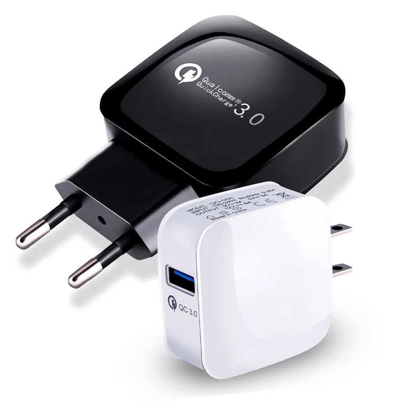 

Quick Charge 3.0 Charger for iPhone Xiaomi Travel Wall Charger EU/US Charging Plug for Samsung USB Cable Fast Charger QC3.0