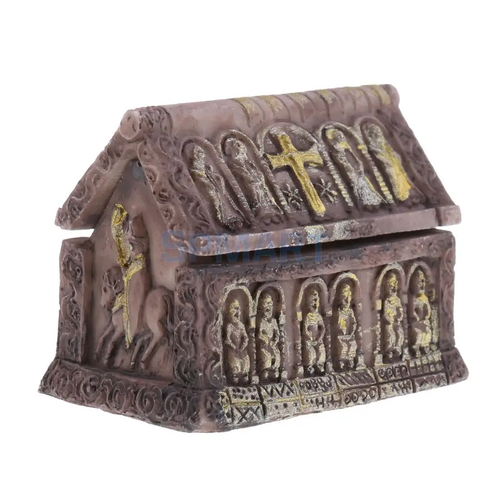 1x Mini Resin Sand Scene Casket Coffin Model for DIY Layout Landscape Scenery Diorama Wargame Games Parts