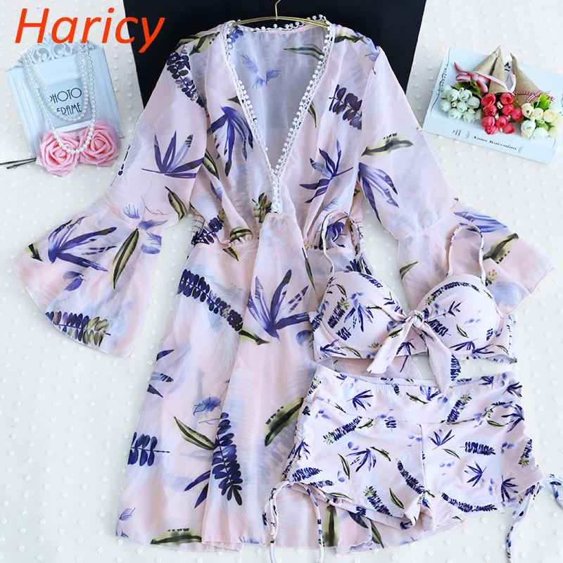 

2018 Sexy Bikini Swimwear Women Push Up Swimsuit Bandage Bikini Set Brazilian Summer Beach Bathing Suits female Biquini Print