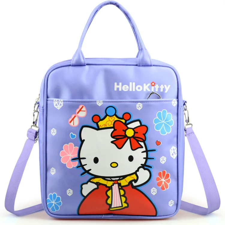 Новая Трехцветная сумка hello kitty, Высококачественная сумка-мессенджер из ткани Оксфорд, KW-2128