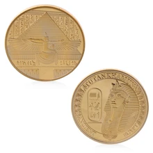 Позолоченные древних Тутанхамон памятные вызов коллекция монет сувенир
