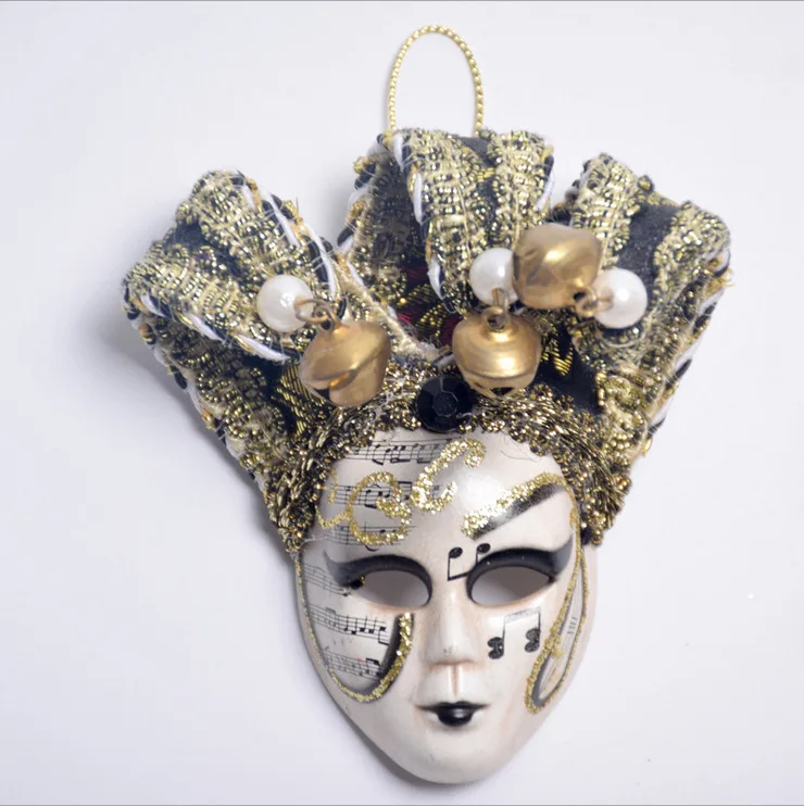 Милые костюмы с масками и аксессуары для холодильника магнит или сбора Венеция холодильник высококлассные 3D маски наклейки - Цвет: Черный