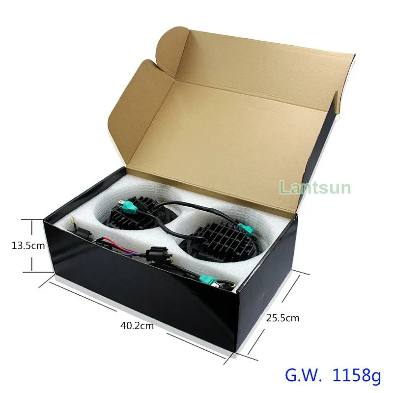 Package of Jeep wrangler LED headlight 1