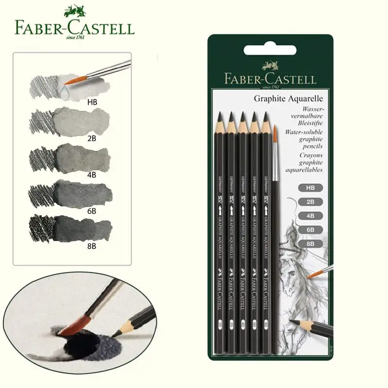 Faber Castel водорастворимый карандаш графитовый Aquarelle акварельные карандаши эскизы