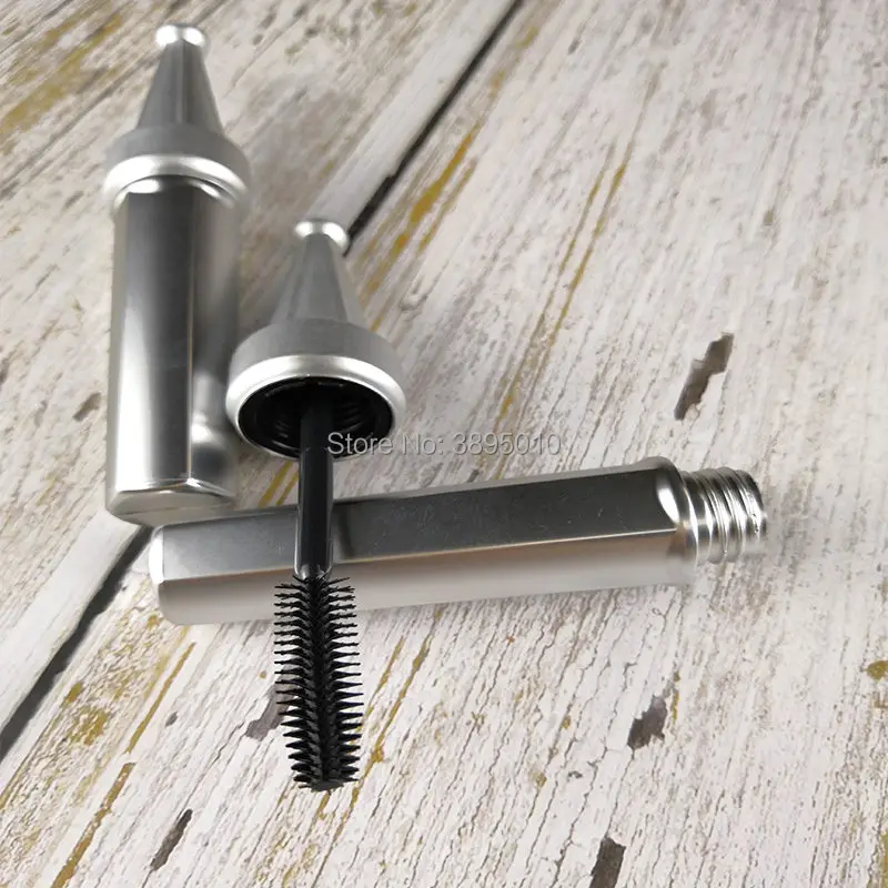 12ml empty mascara bottle w/matte silver, mascara tube, cosmetic