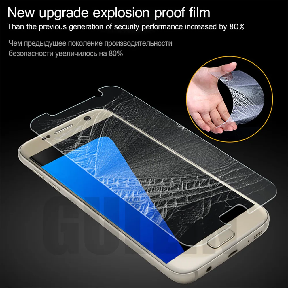Защитное стекло закаленное для Samsung Galaxy J3 J5 J7 пленка A3 A5 A7 2015 2016 2017 защитный