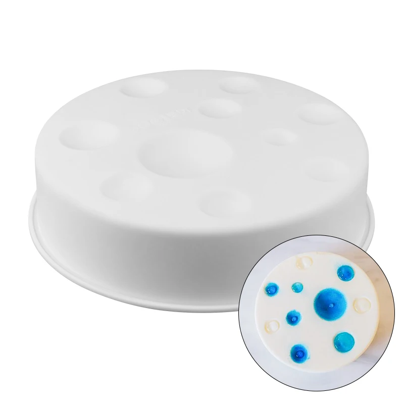 

Non-stick Silicone Molds Moon Surface Dessert Mousse Brownie Cake Pan Mould DIY Cake Decorating Tools Home Bakeware