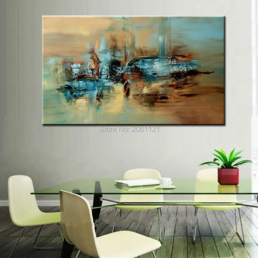 Abstracte groene schilderijen koop goedkope abstracte groene ...