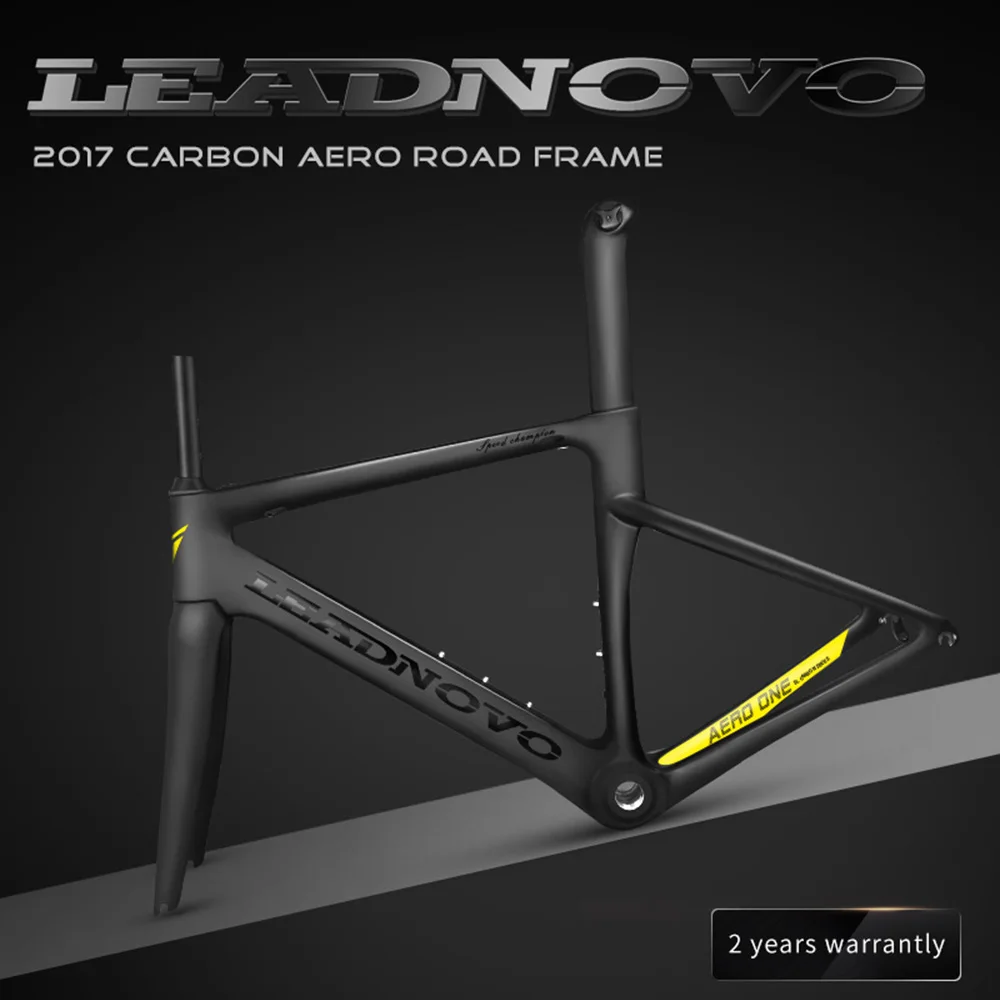 Cheap NEW carbon road frame inner cable Di2&Mechanical racing bike carbon road frame+fork+seatpost+headset carbon road bike LEADNOVO 19