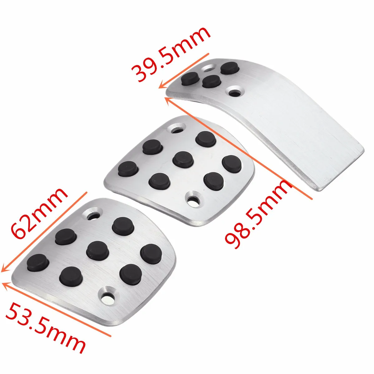 LHD MT Manual Sport Aluminum Foot Pedal Pads Covers Set for Peugeot 206  206CC 207-in Pedals from Automobiles & Motorcycles on Aliexpress.com |  Alibaba Group