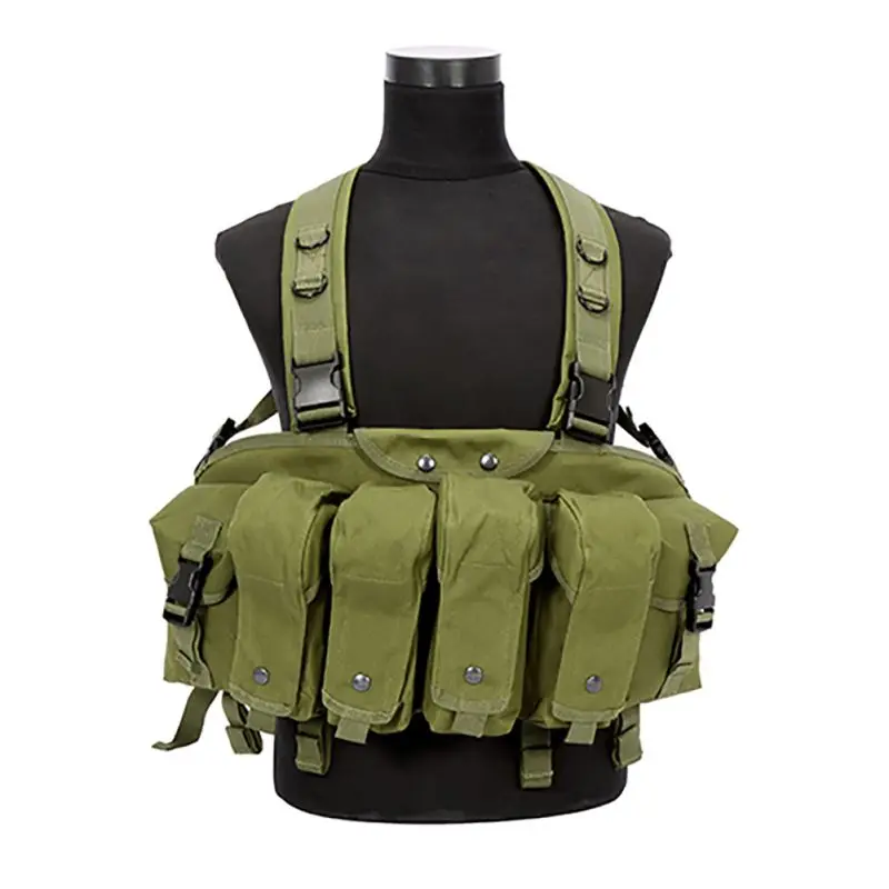 Outdoor Hunting Military Camouflage War Game Tactical Vest Chest Rig AK