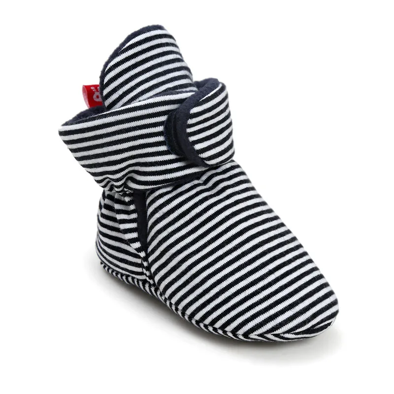 Зимние теплые ботинки унисекс из искусственного флиса для новорожденных; классические ботинки для мальчиков и девочек