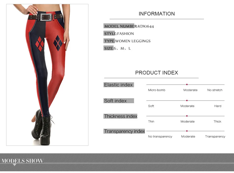 [You're My Secret] Sexy Joker Girl  Super Hero CosPlay Comic Cartoon Deadpool Classic Print leggins Women Leggings Fitness yoga pants for women