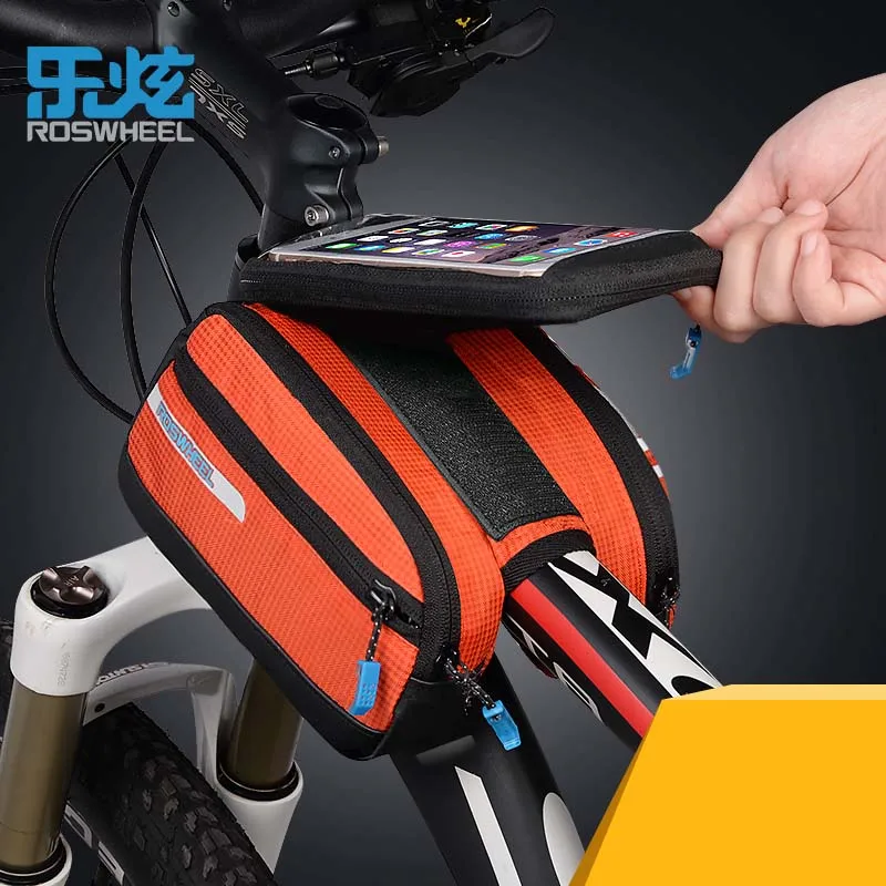ROSWHEEL Front font b Bicycle b font font b Bags b font Panniers Basket For 5