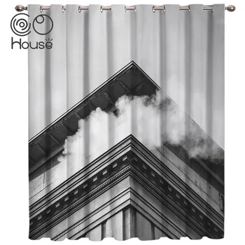 

COCOHouse Structural Buildings And Smoke Window Treatments Curtains Valance Room Curtains Large Window Curtain Lights Curtains