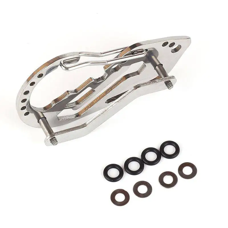 Outdoor EDC Multi function Carabiner Stainless Steel Keychain Quick