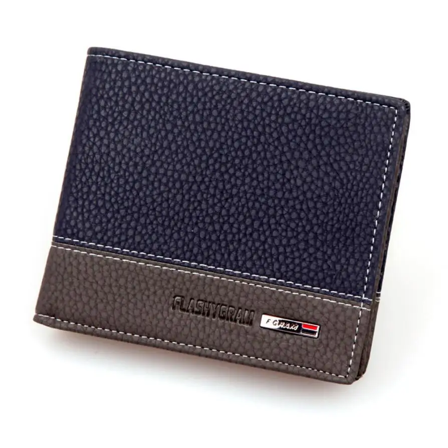 

Xiniu men wallets punk business card holder clutch male partmanet for men leather carteiras homem #YHYW