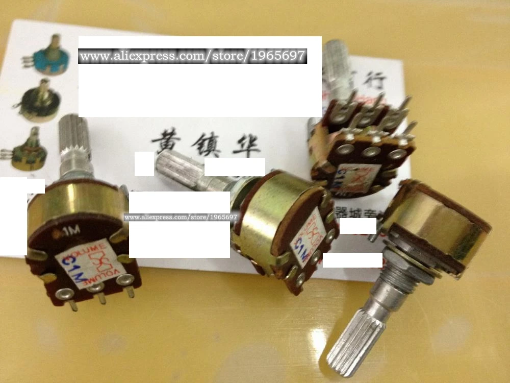 

1pcs/lot Type 148 with double potentiometer C1M midpoint 25MM