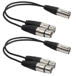 SEWS-0.3M XLR Male/Female для XLR Female/Male проводной микрофон Pro сплиттер кабеля Y-Cable Series (XLR для Dual XLR)