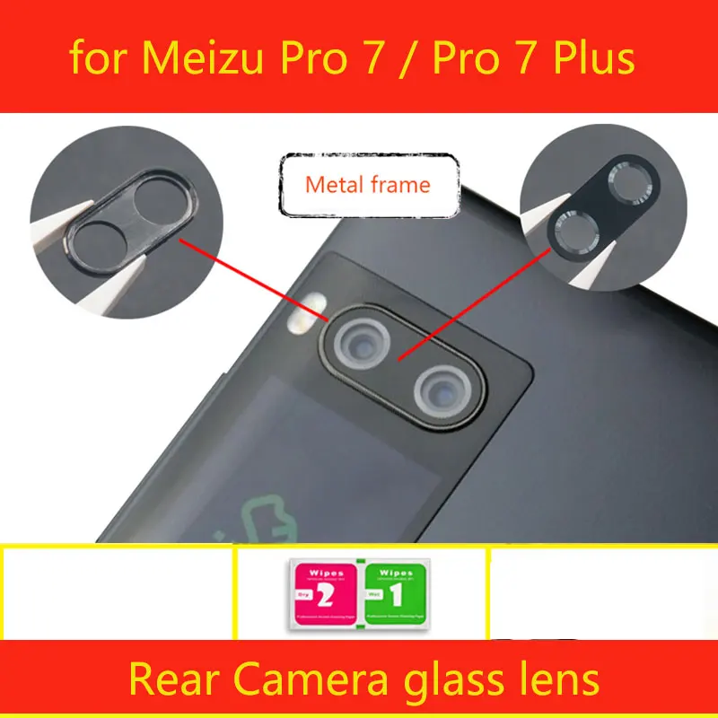 

For Meizu Pro 7 / Pro 7 Plus Back Rear Camera Glass Lens Cover Parts