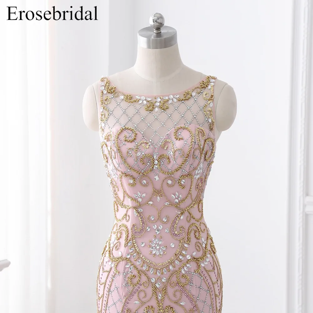 Contrast Color Beading 2019 Autumn Evening Dress Long Prom Party Gown Sweep Train Vestido De Festa Off The Shoulder ZLR011