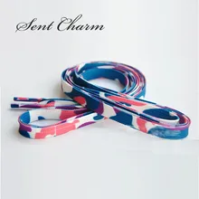 SENTCHARM унисекс Новинка плоские шнурки для детей и взрослых модные шнурки для парусиновой обуви