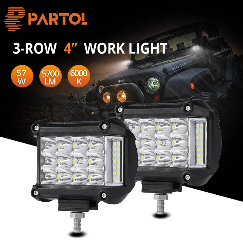 Partol " Автомобильный светодиодный круглый резервный задний фонарь стоп-сигнал для поворота лампы для грузовиков трейлеров тракторов свет с люверсами и проводкой