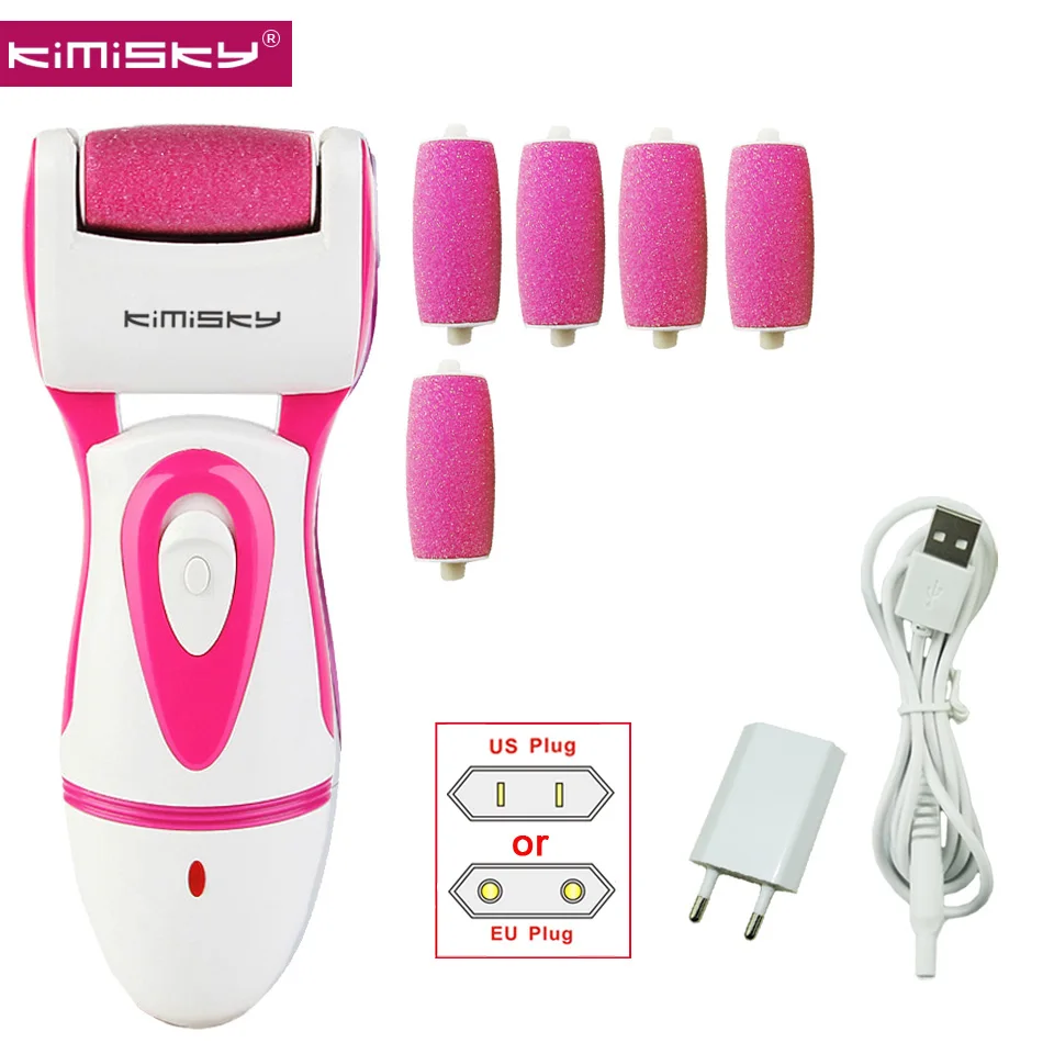 KIMISKY Red Electric Foot Care Tool Electric Pedicure Foot File